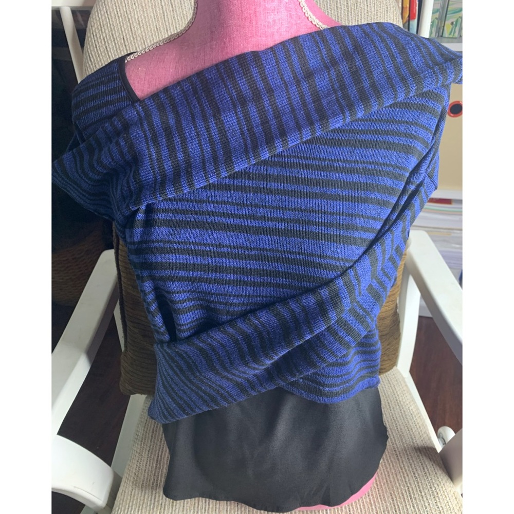 💙TRUE BLUE JOYOUS STRIPED BLOUSE JESSICA SIMPSON